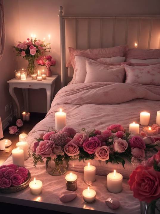 16 Romantic First Night Room Decoration Ideas