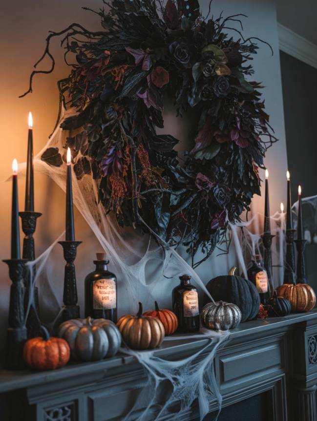 Living Room Halloween Decoration Indoor Ideas