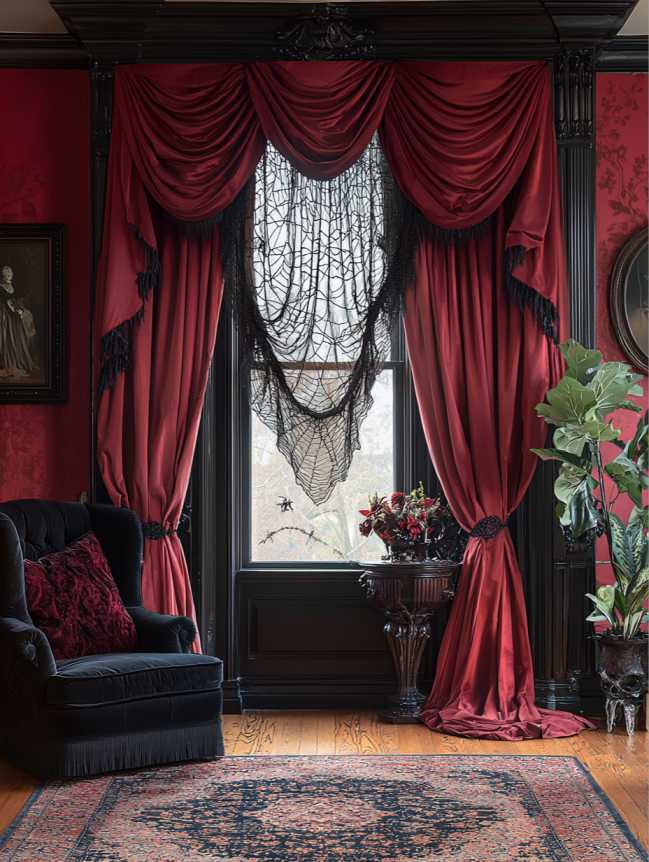 Living Room Halloween Decoration Indoor Ideas 