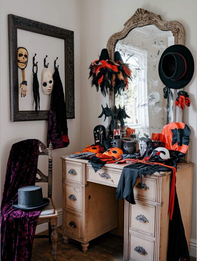 Living Room Halloween Decoration Indoor Ideas