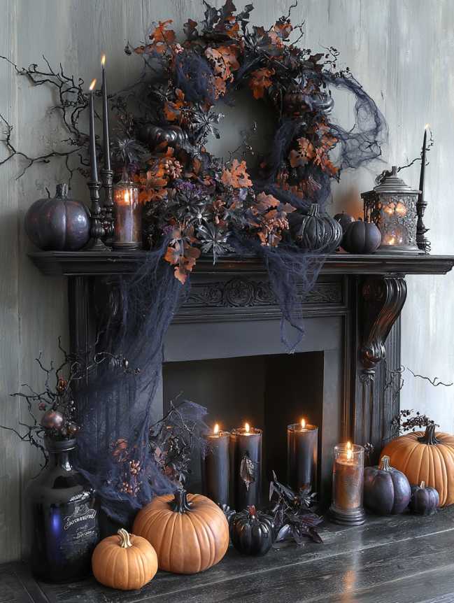 Living Room Halloween Decoration Indoor Ideas