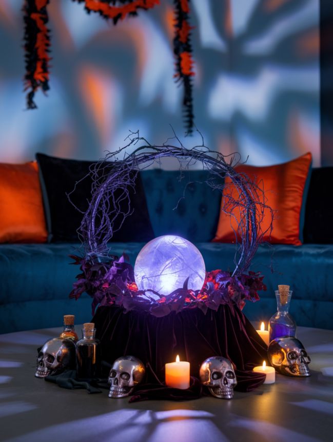 Living Room Halloween Decoration Indoor Ideas