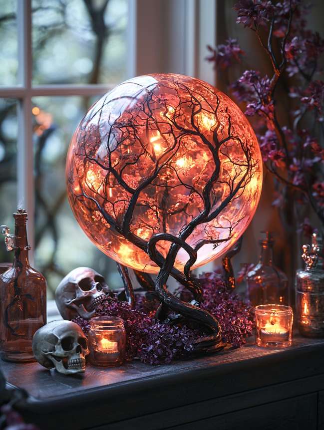 Living Room Halloween Decoration Indoor Ideas (4)