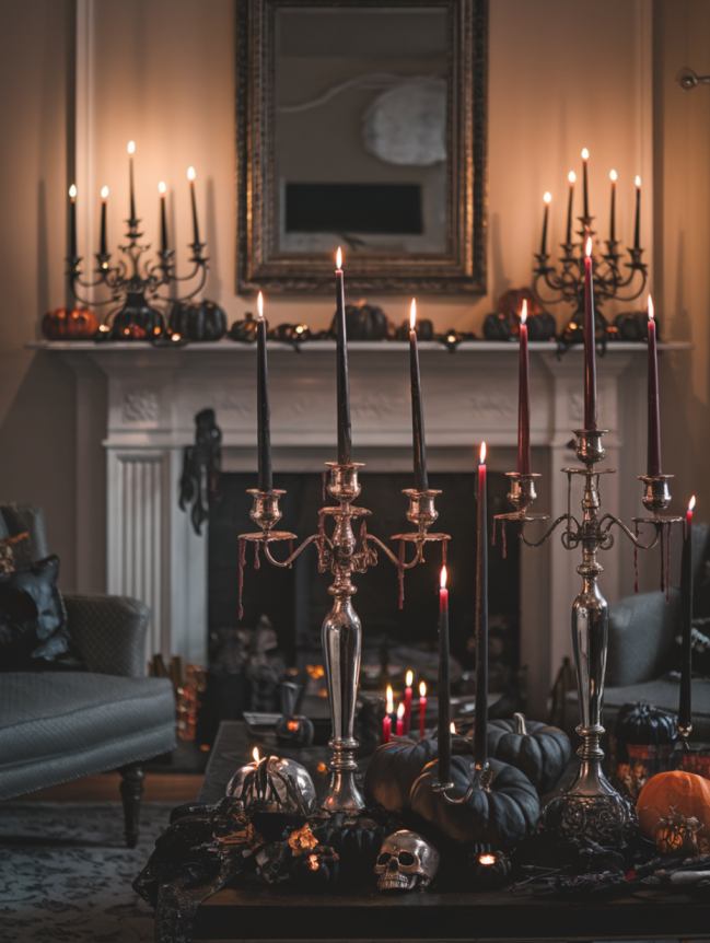 Living Room Halloween Decoration Indoor Ideas