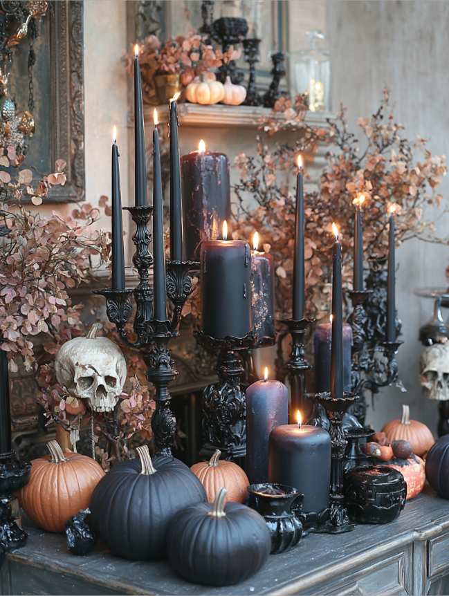 Living Room Halloween Decoration Indoor Ideas 