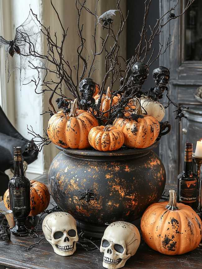 Living Room Halloween Decoration Indoor Ideas