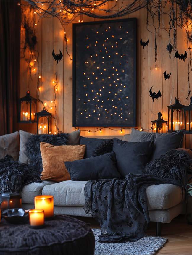 Living Room Halloween Decoration Indoor Ideas