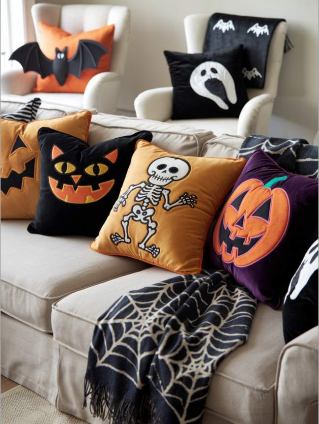 Living Room Halloween Decoration Indoor Ideas