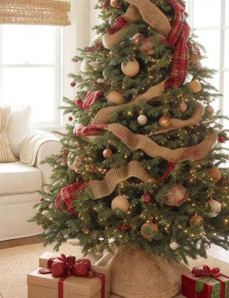 18 Traditional Farmhouse Christmas Tree Decor Ideas for 2023