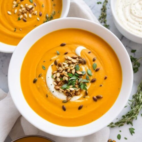 Easy Creamy Vegan Pumpkin Soup with Coconut Milk Recipe