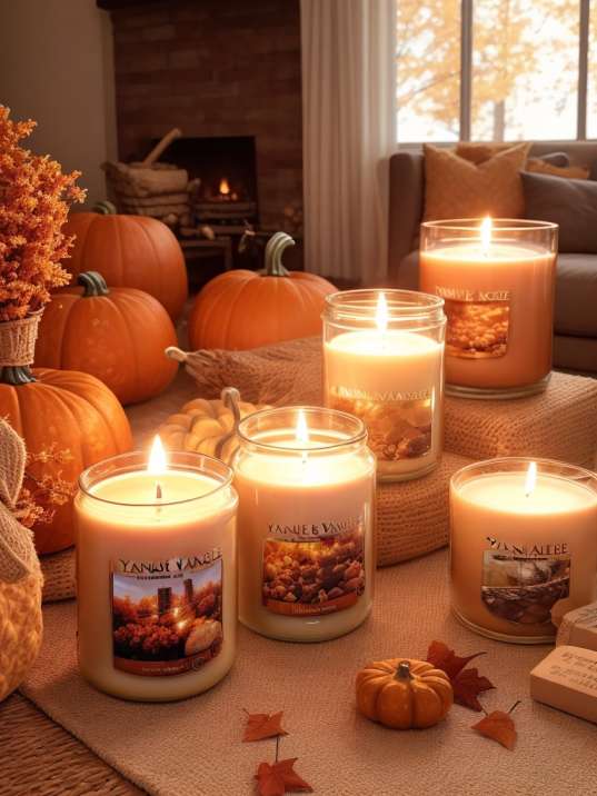 Fall Living Room Decor Ideas with Warm Colors