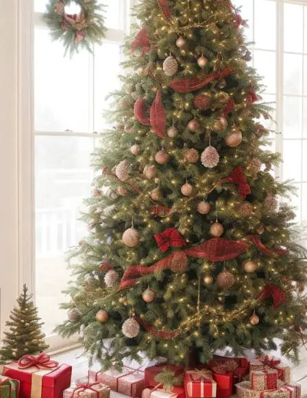 18 Traditional Farmhouse Christmas Tree Decor Ideas for 2023