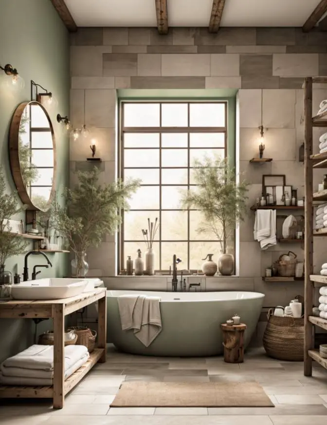 Modern Rustic Bathroom Design Ideas