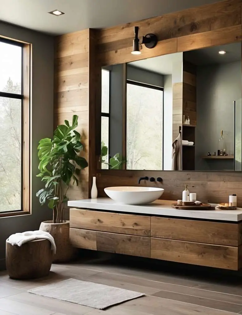 Modern Rustic Bathroom Design Ideas