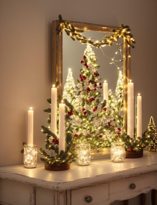 Christmas Decor Ideas for Your Sofa Table