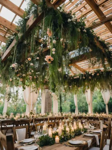 Charming Outdoor Rustic Wedding Reception Decor Ideas