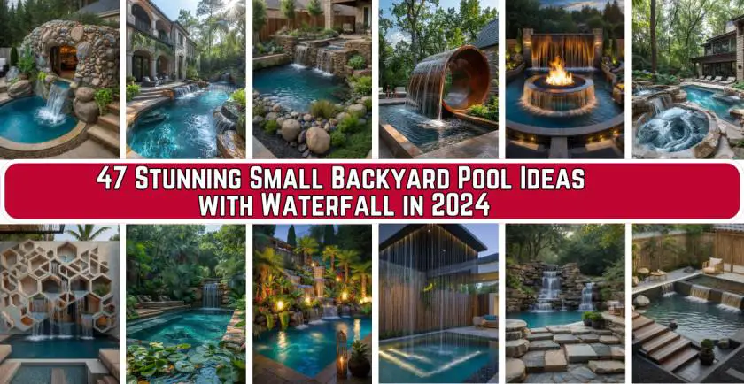 Small Backyard Pool Ideas with Waterfall
