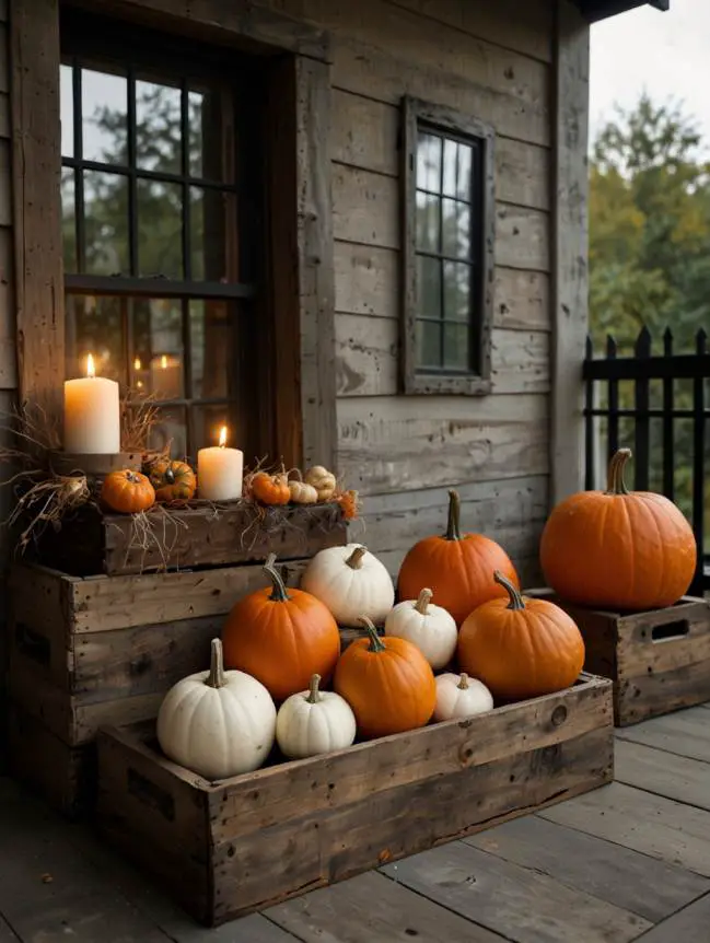 Antique Halloween Front Porch Decorating Ideas