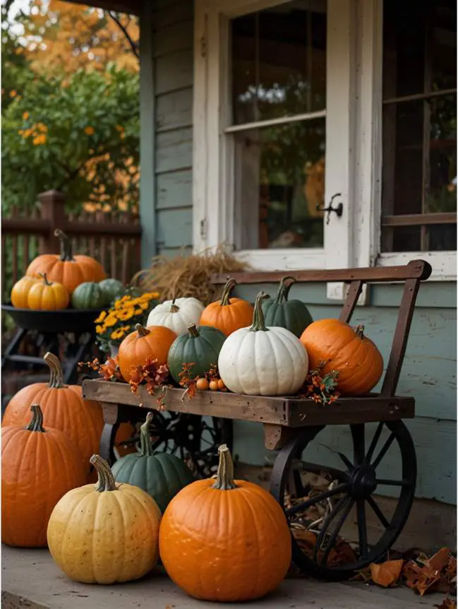 Antique Halloween Front Porch Decorating Ideas