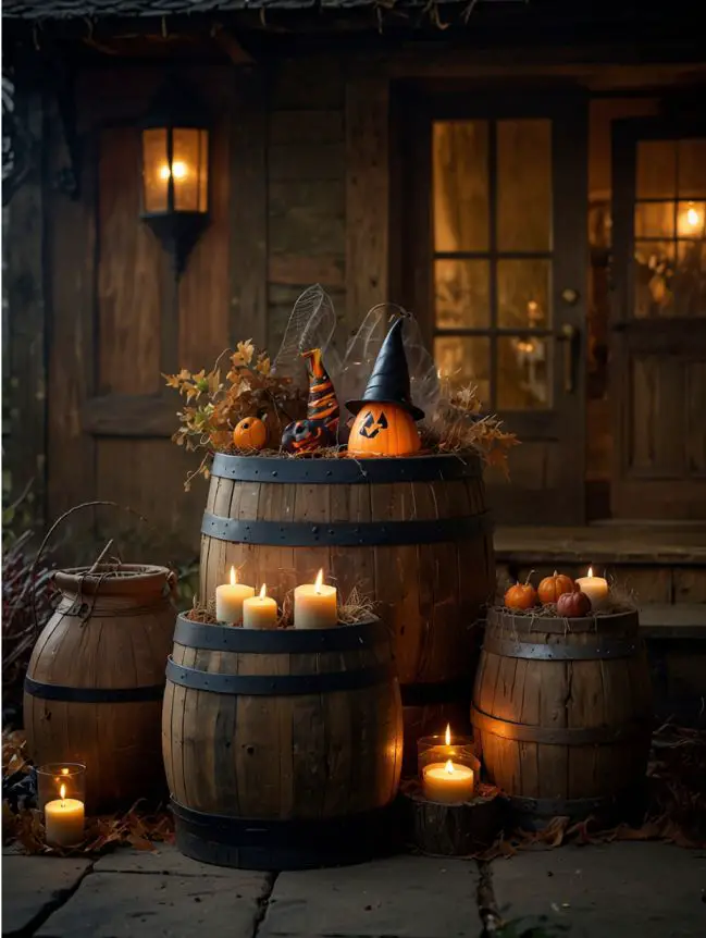 Antique Halloween Front Porch Decorating Ideas