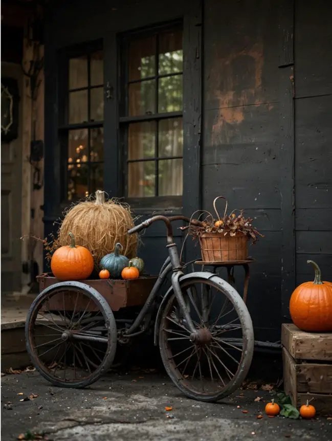 Antique Halloween Front Porch Decorating Ideas