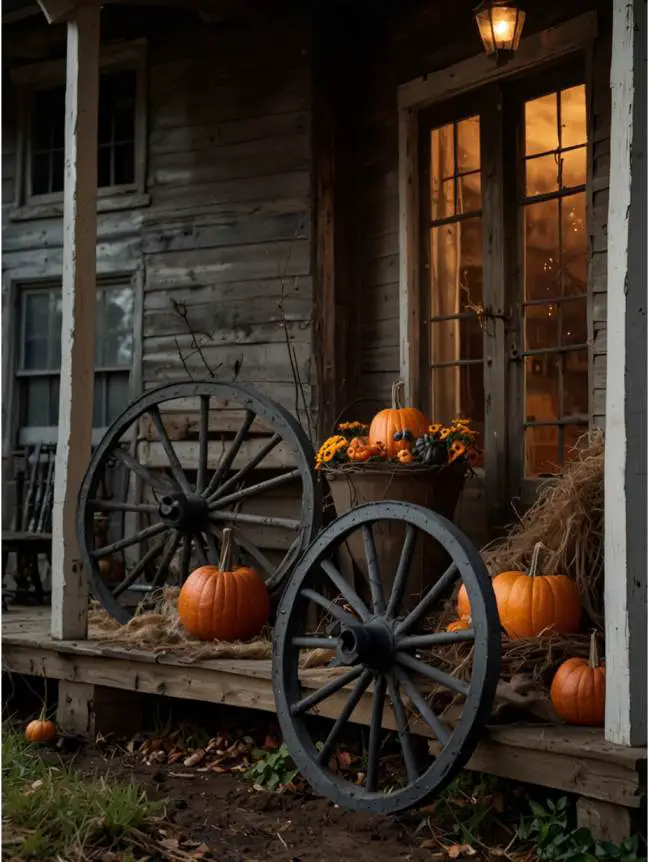 Antique Halloween Front Porch Decorating Ideas