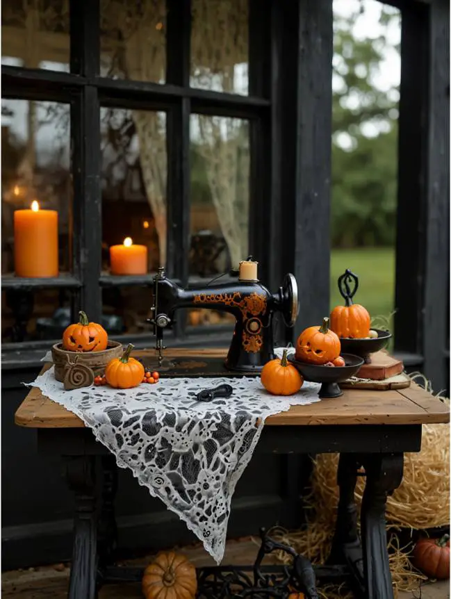 Antique Halloween Front Porch Decorating Ideas