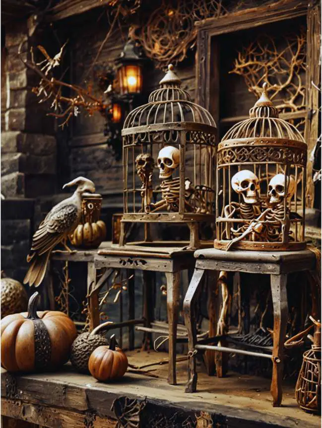 Antique Halloween Front Porch Decorating Ideas