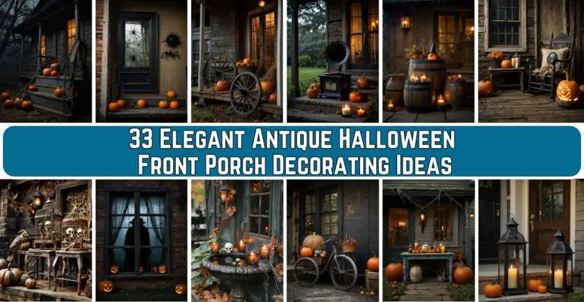 Antique Halloween Front Porch Decorating Ideas