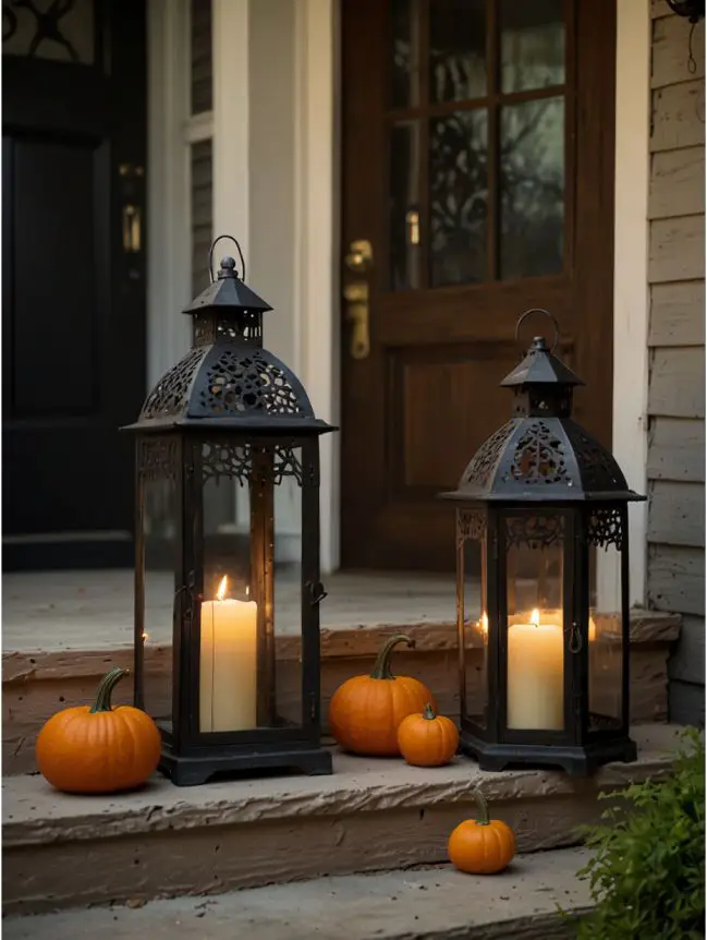 Antique Halloween Front Porch Decorating Ideas