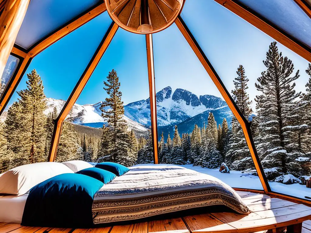 Cozy glamping retreat in Colorado's Rocky Mountain National Park