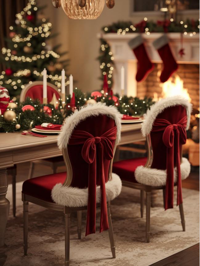 DIY Christmas Chair Decoration Ideas