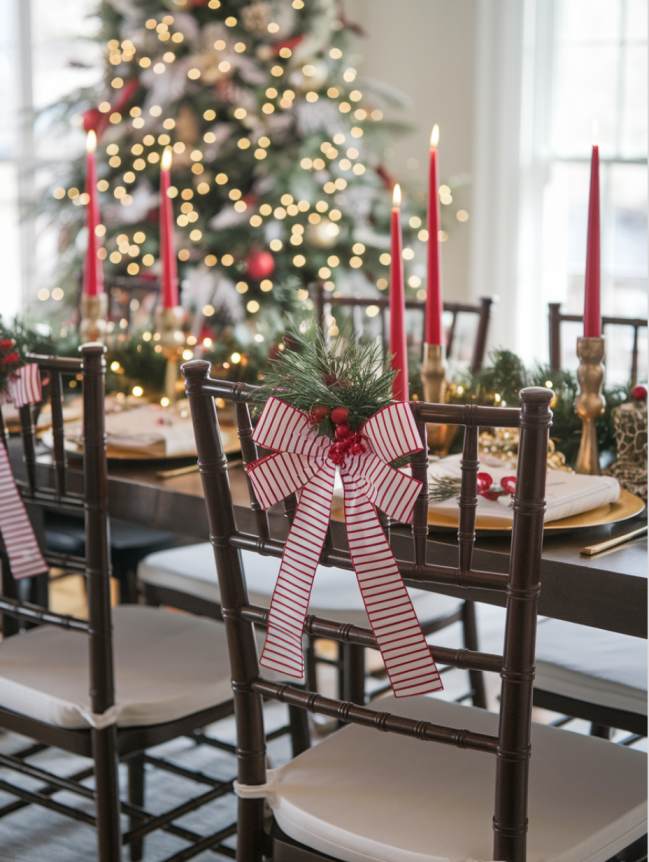 DIY Christmas Chair Decoration Ideas