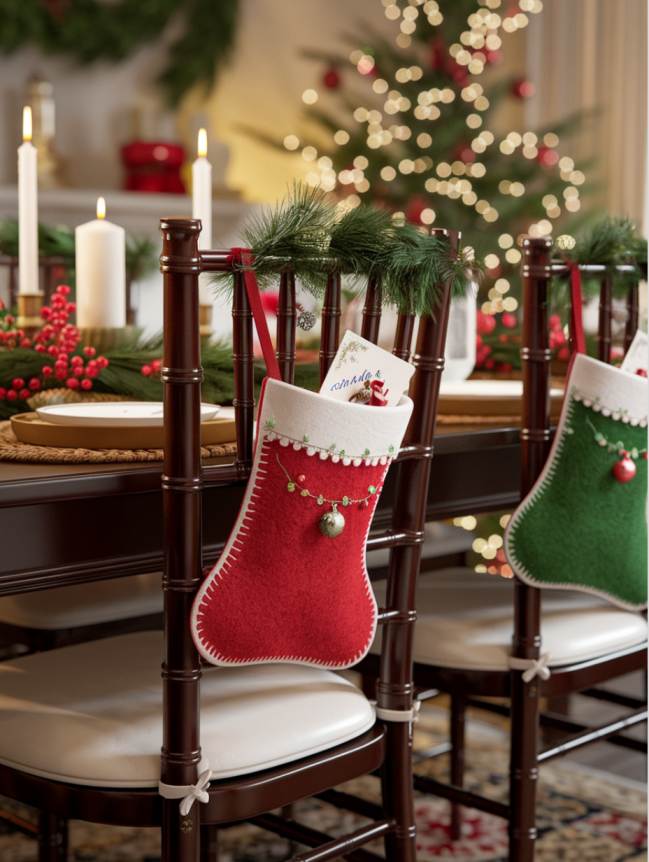 DIY Christmas Chair Decoration Ideas