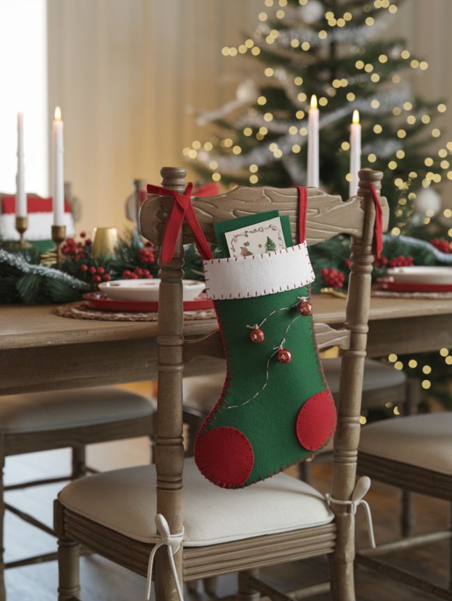 DIY Christmas Chair Decoration Ideas