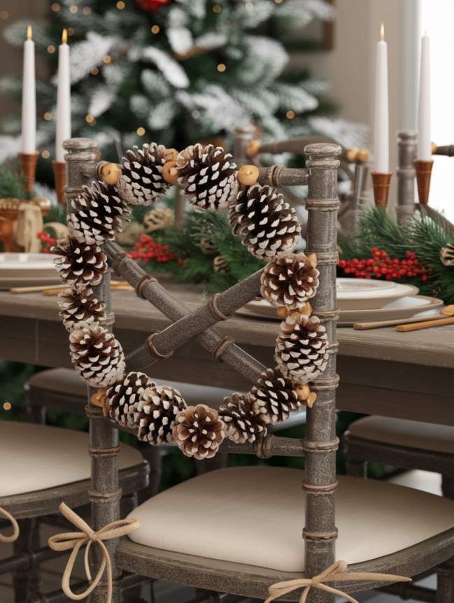 DIY Christmas Chair Decoration Ideas