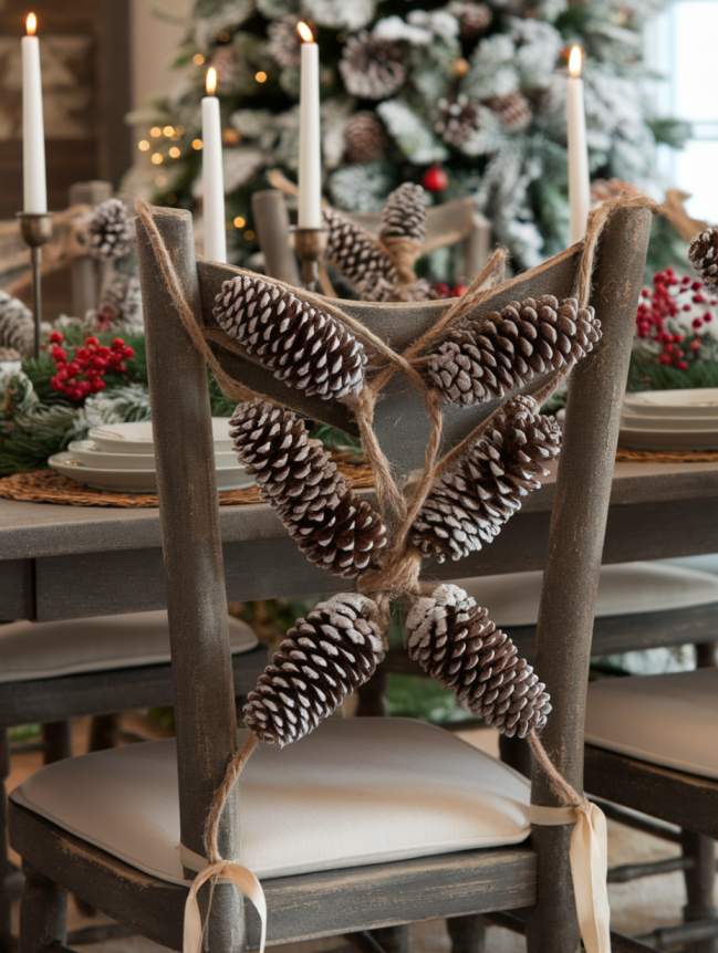 DIY Christmas Chair Decoration Ideas