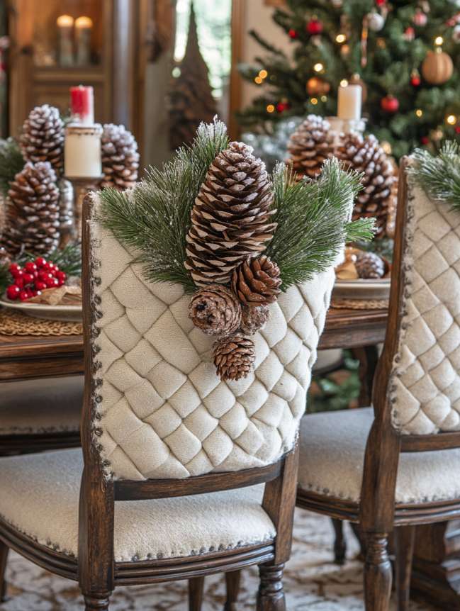 DIY Christmas Chair Decoration Ideas