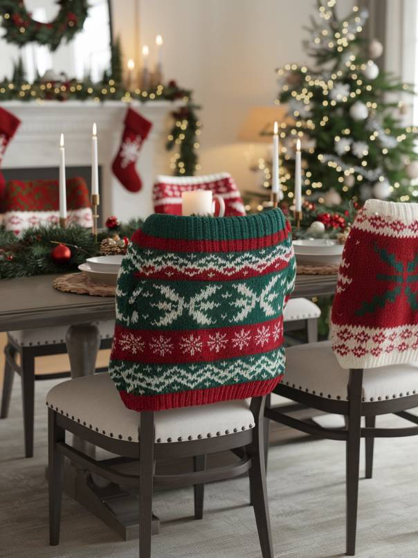 DIY Christmas Chair Decoration Ideas