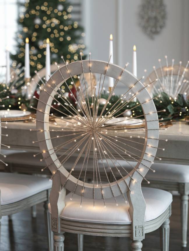 DIY Christmas Chair Decoration Ideas