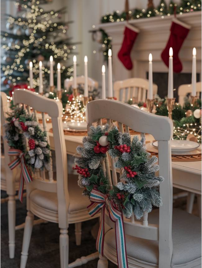 DIY Christmas Chair Decoration Ideas