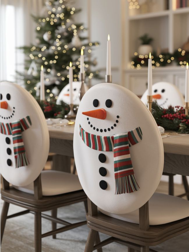 DIY Christmas Chair Decoration Ideas