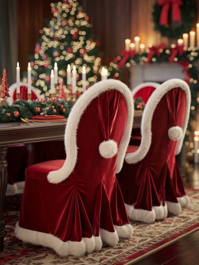 DIY Christmas Chair Decoration Ideas