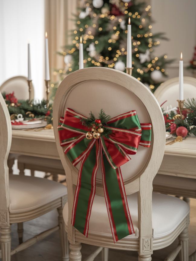 DIY Christmas Chair Decoration Ideas