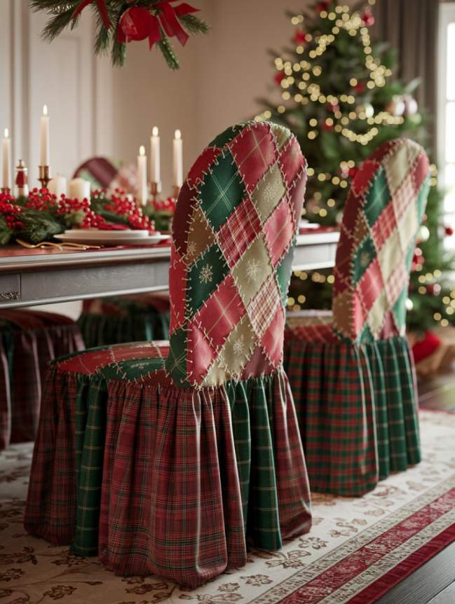 DIY Christmas Chair Decoration Ideas