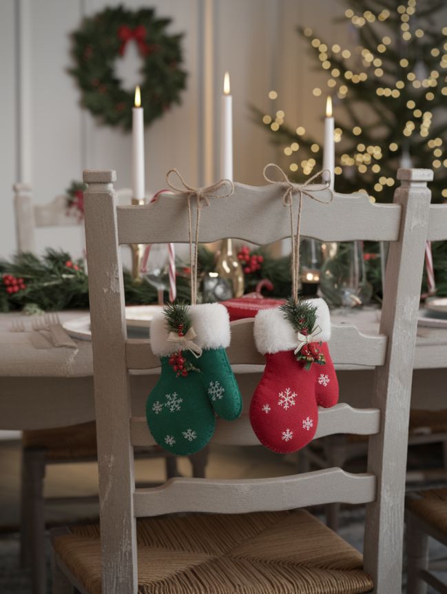 DIY Christmas Chair Decoration Ideas