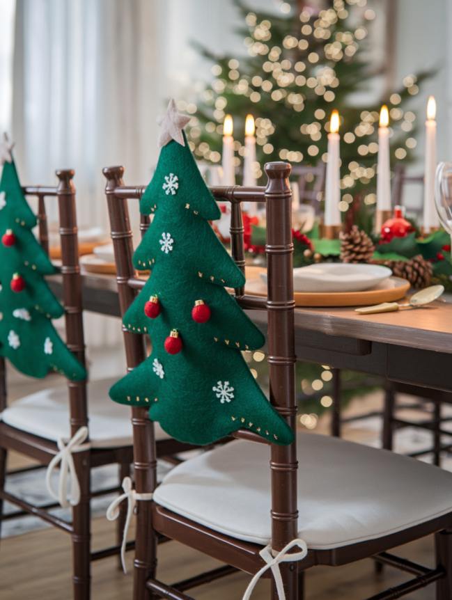 DIY Christmas Chair Decoration Ideas