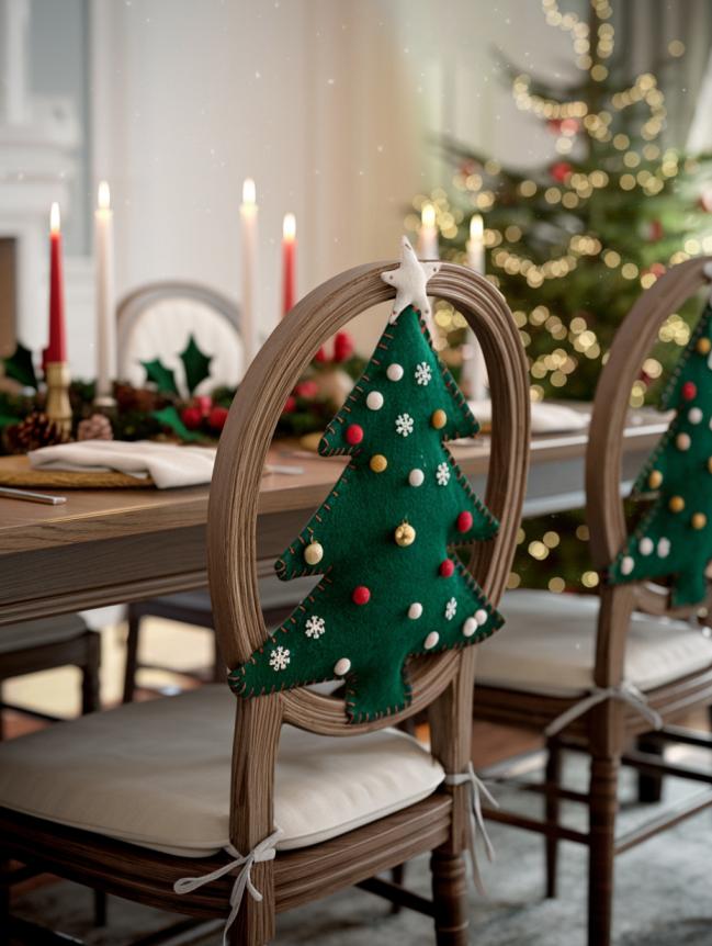 DIY Christmas Chair Decoration Ideas