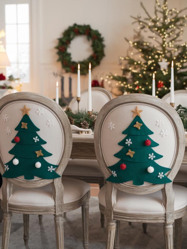 DIY Christmas Chair Decoration Ideas