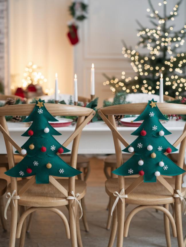 DIY Christmas Chair Decoration Ideas